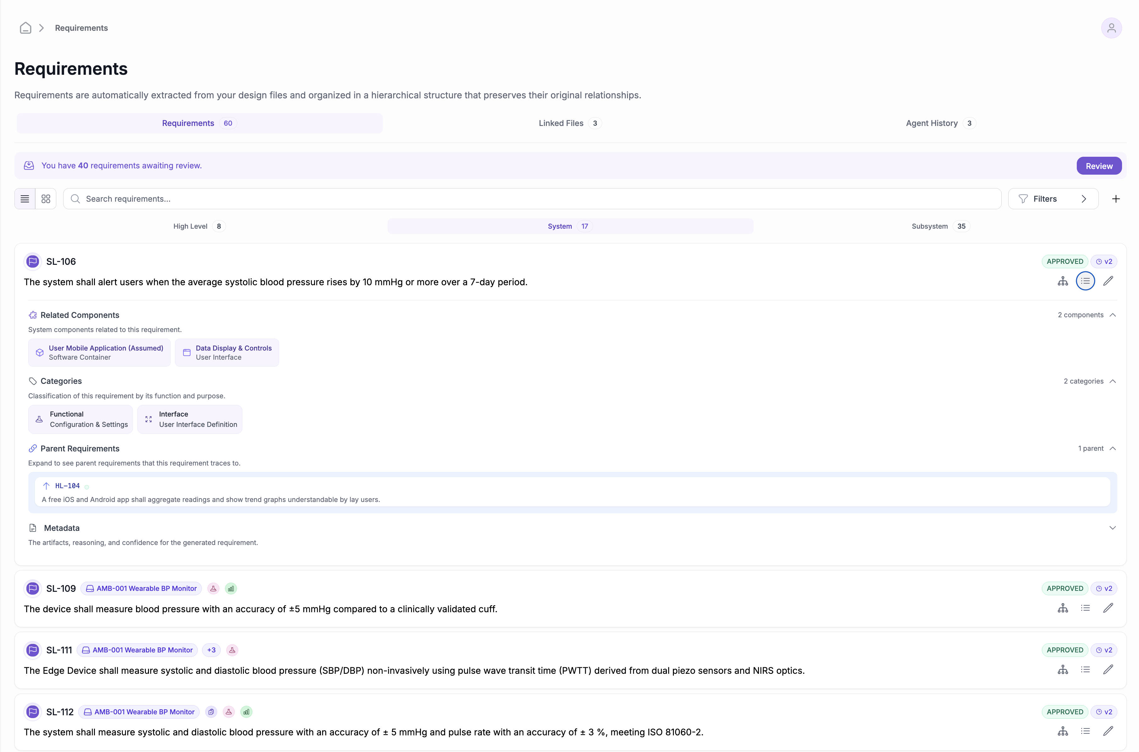Requirements & Traceability